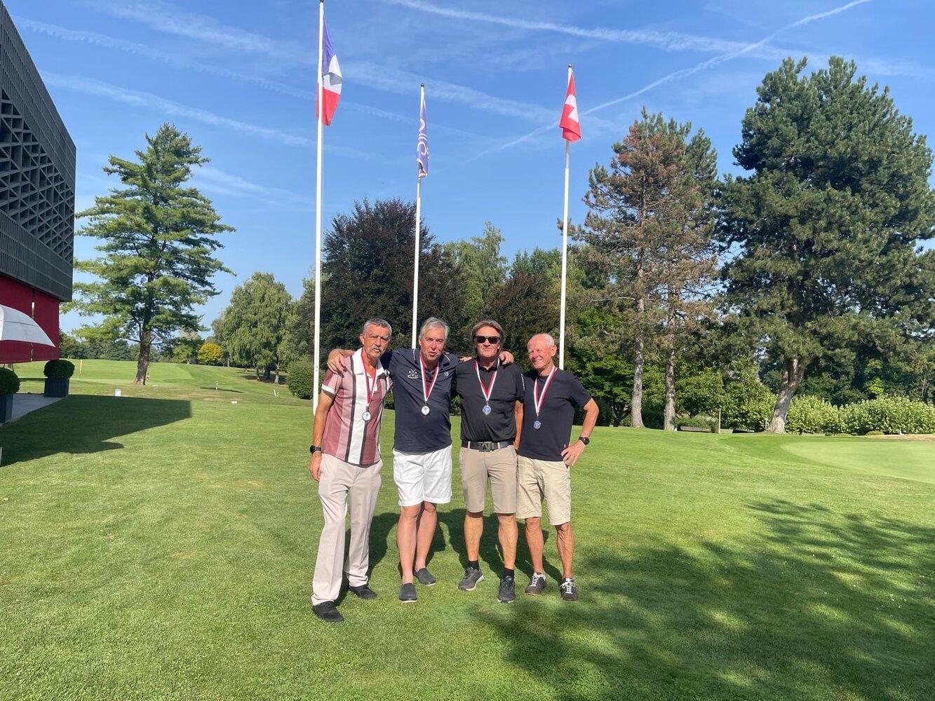 v.l. Bruno Lussi, Andrew Marshall,Willy Frey, Peter Guggenbühler